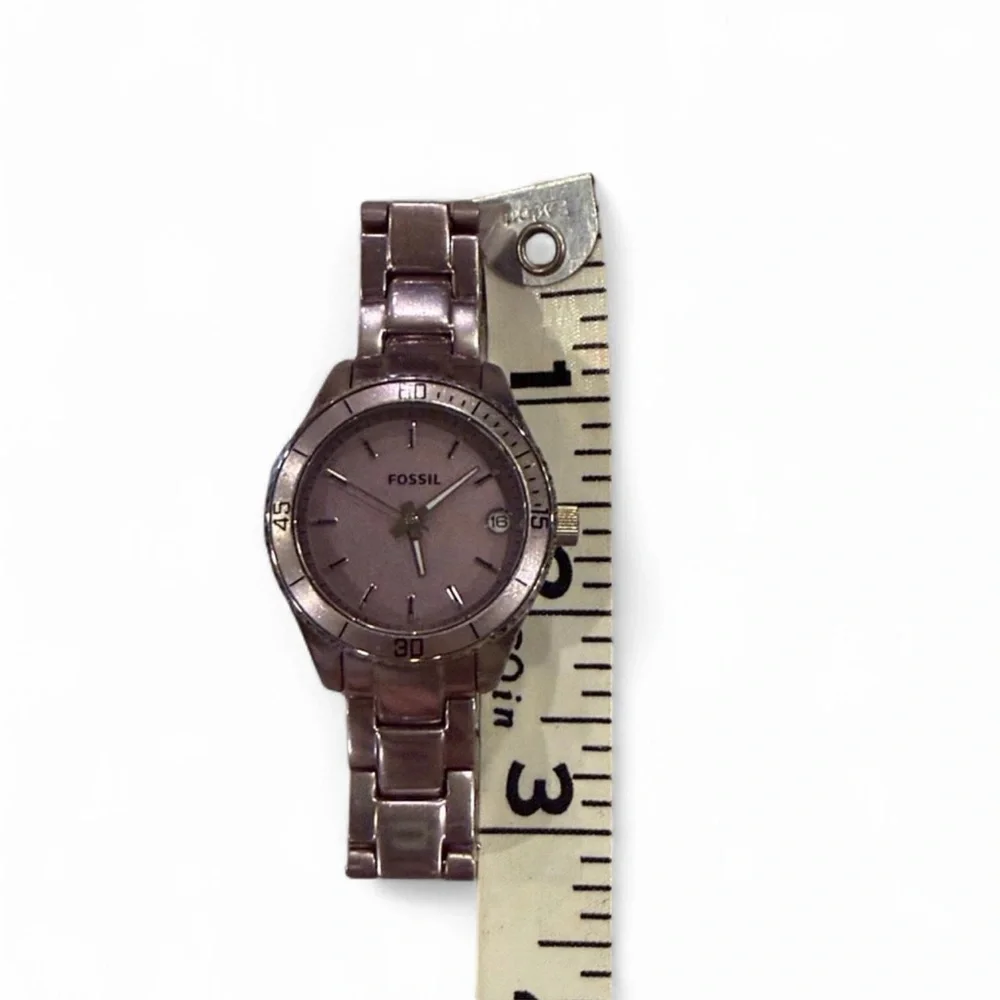 Fossil Stella Purple Silvertone Watch ES2903